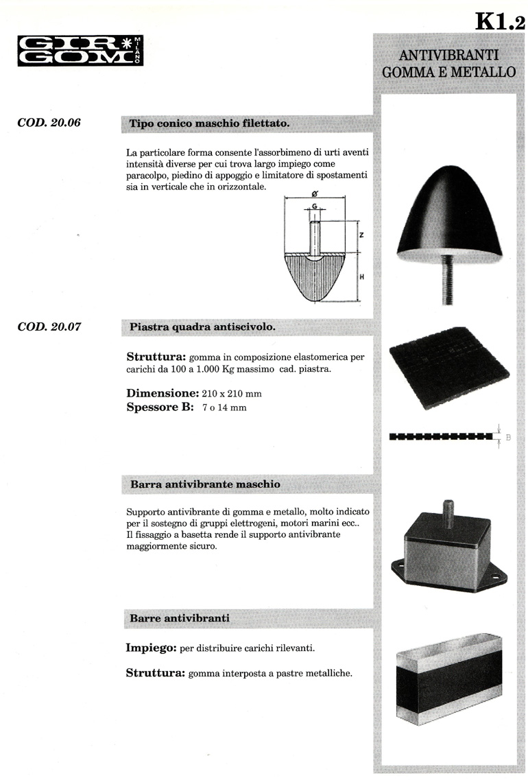 Antivibranti K-1.2